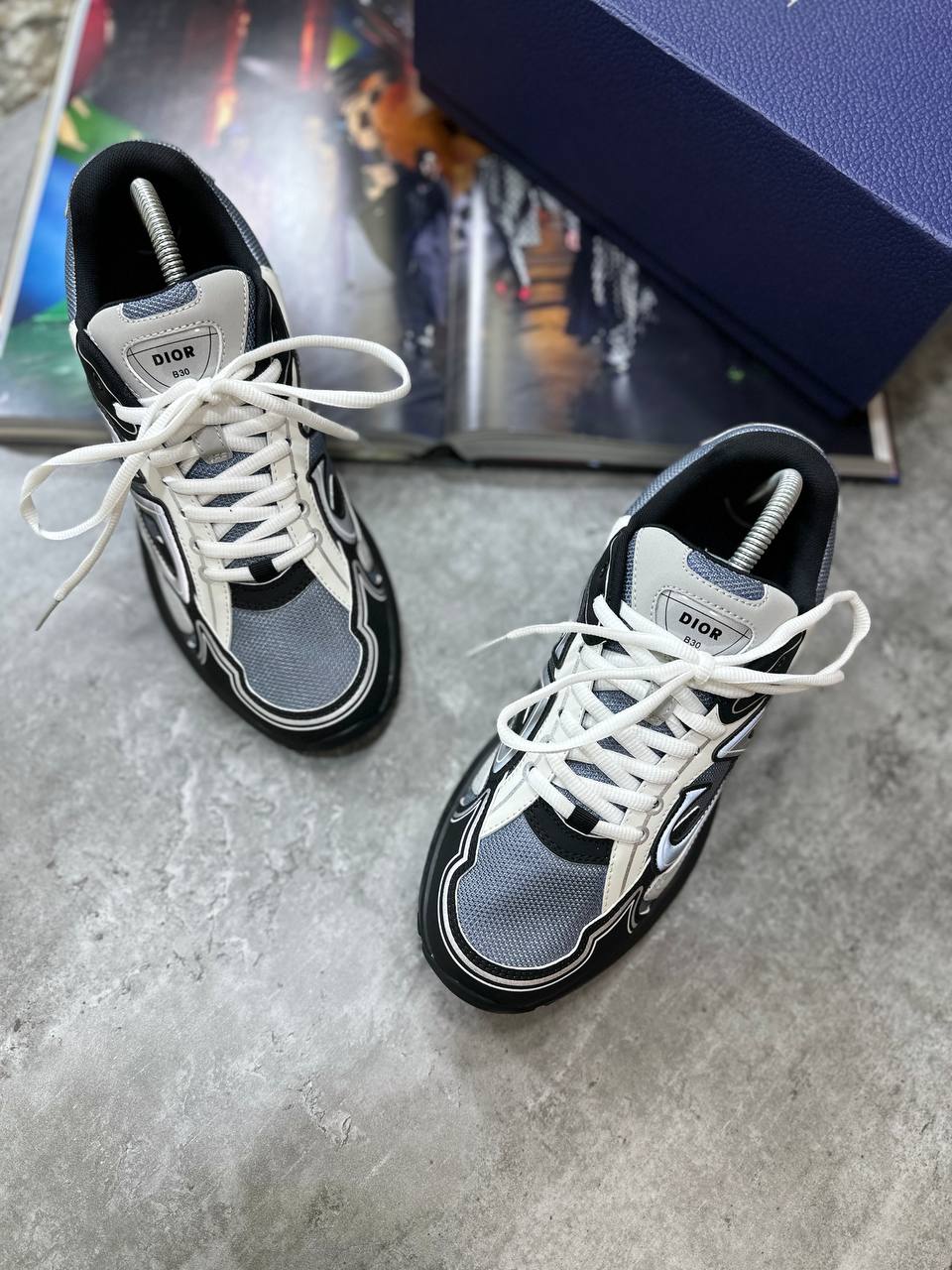 DIOR B30 TRAINERS GREY