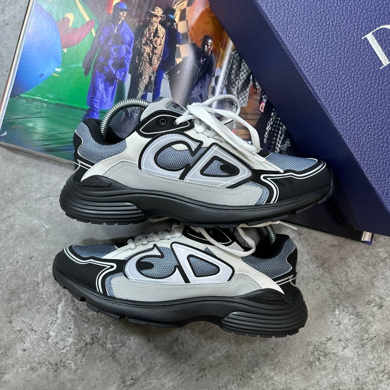 DIOR B30 TRAINERS GREY