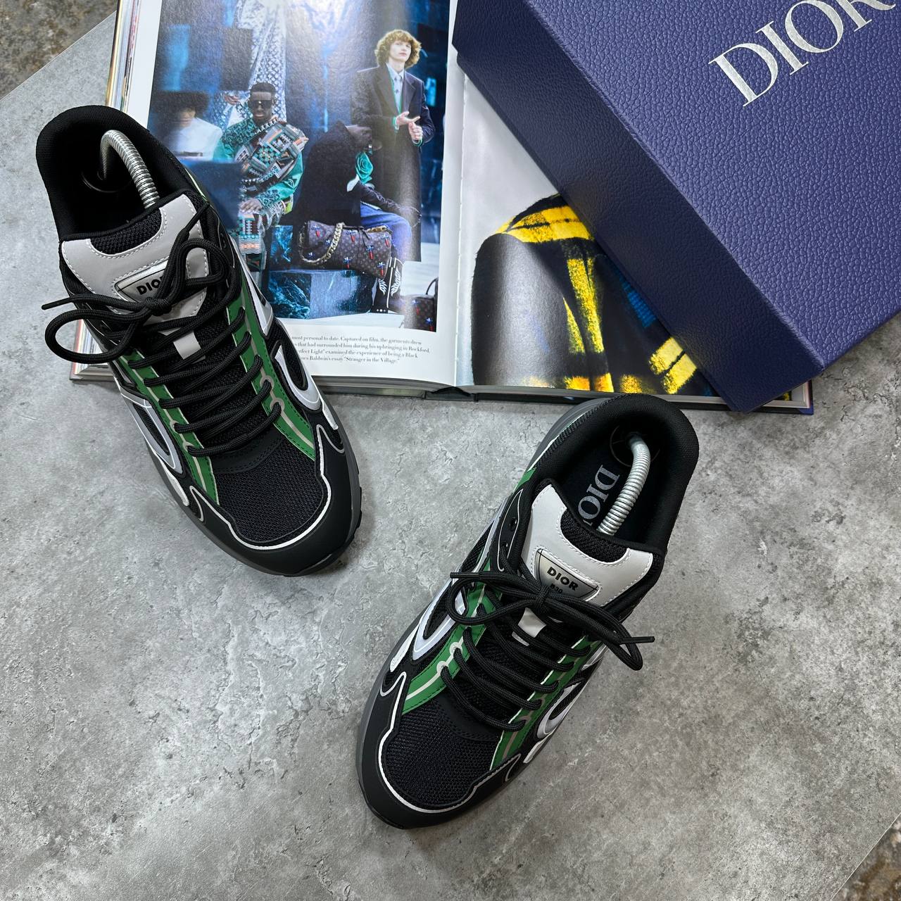 DIOR B30 TRAINERS GREEN