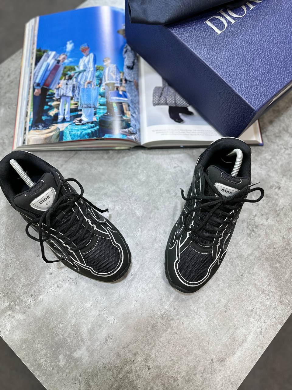 DIOR B30 TRAINERS BLACK